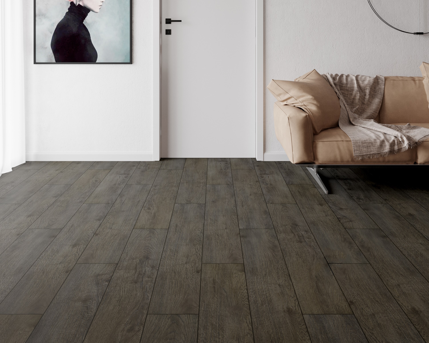 Кварцвиниловый SPC ламинат Art East Artek Дуб Авачинский 41-ART 1200×182×4,5 фото в интерьере